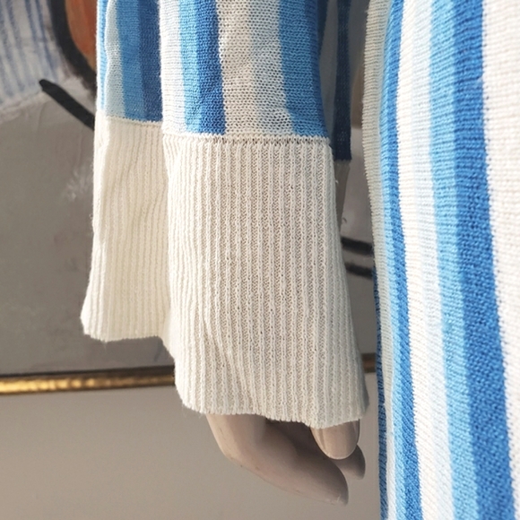 Zara | NWOT Striped Linen Knit Tunic and Pant Set - Picture 7 of 16